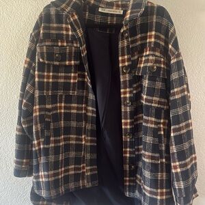 12th Tribe flannel jacket size M/L